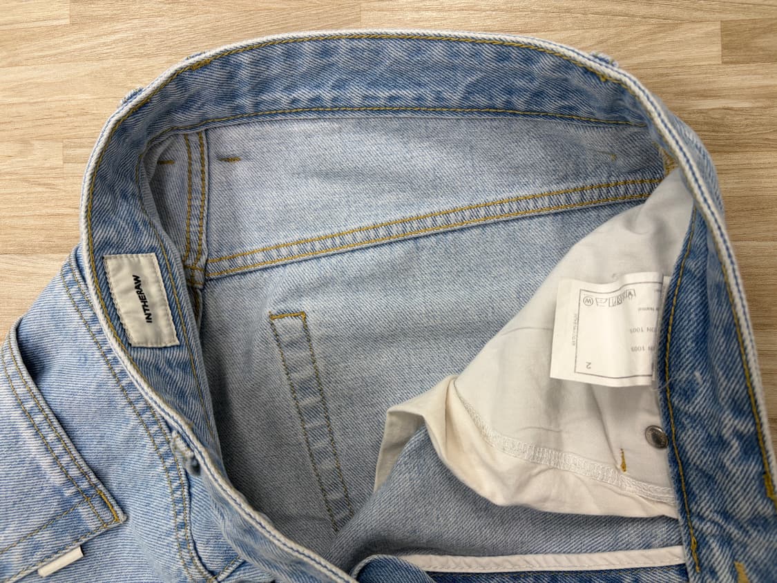 인더로우 와이드 테이퍼드 데님팬츠 2사이즈 상품이미지6