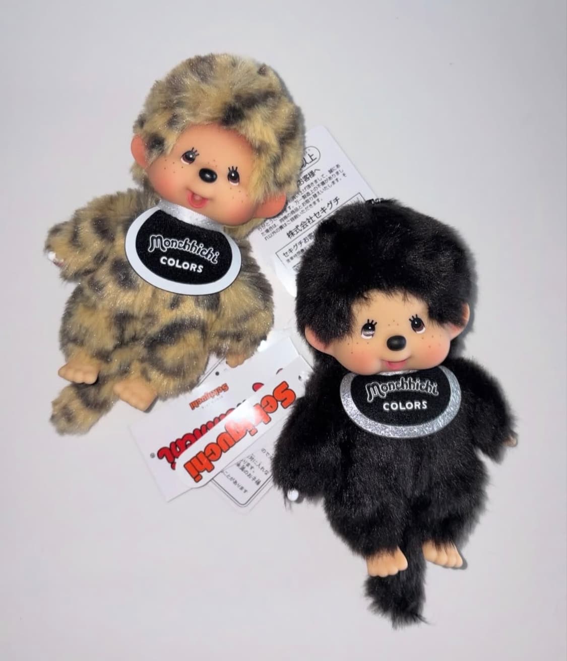 몬치치 호피 무늬 블렉 컬러즈 레오파드 ss 인형 키링 상품이미지1