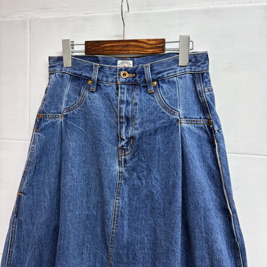 RODEO CROWNS 로데오 크라운드 웨스턴 롱 데님 스커트  상품이미지3