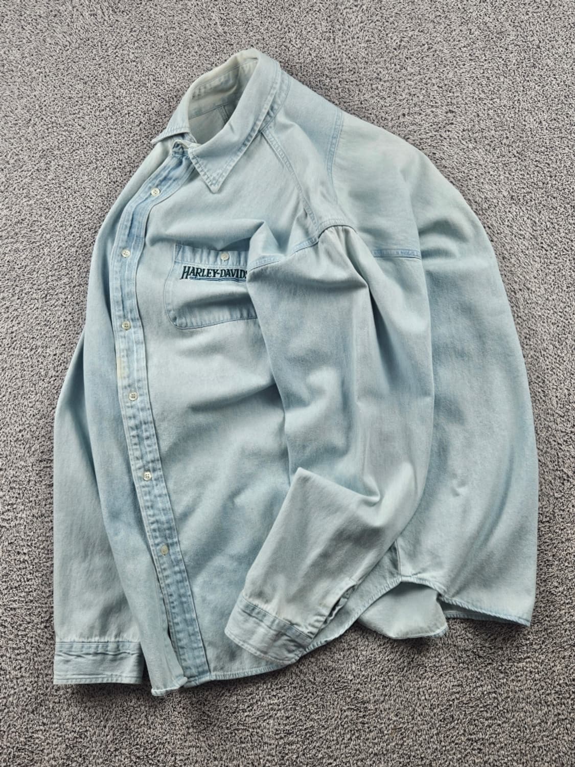 할리데이비슨 데님 포켓 바이커 셔츠 ( L ) / 10714 상품이미지7