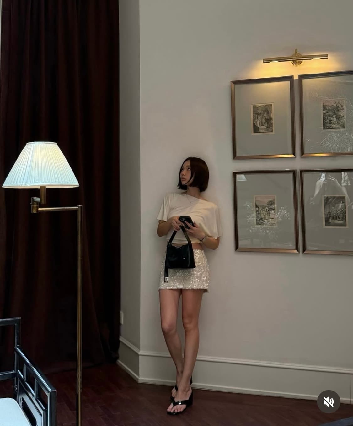 바로배송 / 새상품 - 글로니 CORE HALF TEE IVORY 상품이미지5