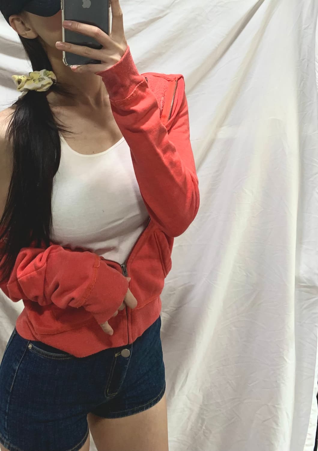 홀리스터후드집업,주황,M 상품이미지2