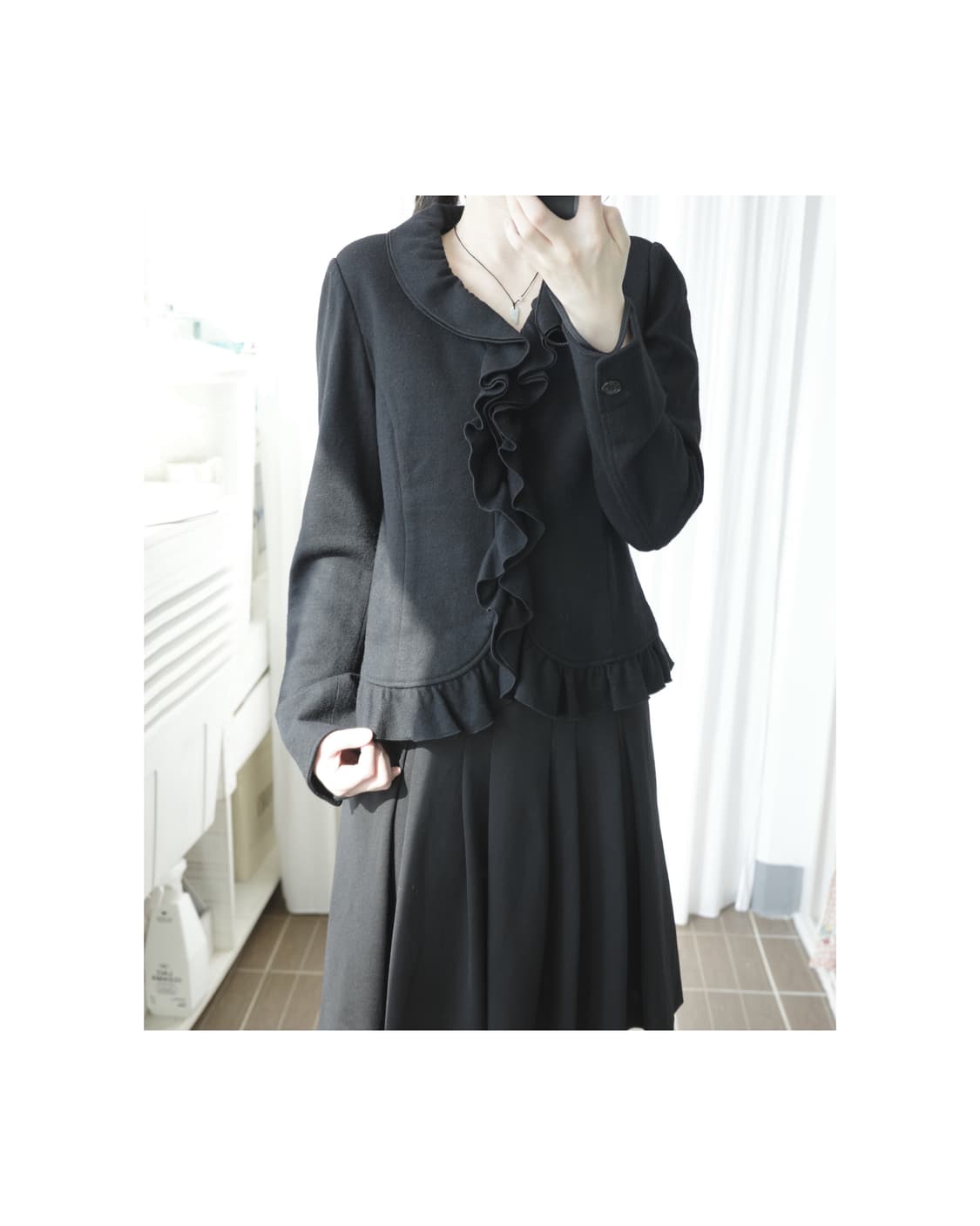 Nara camioie friil cardigan 상품이미지5