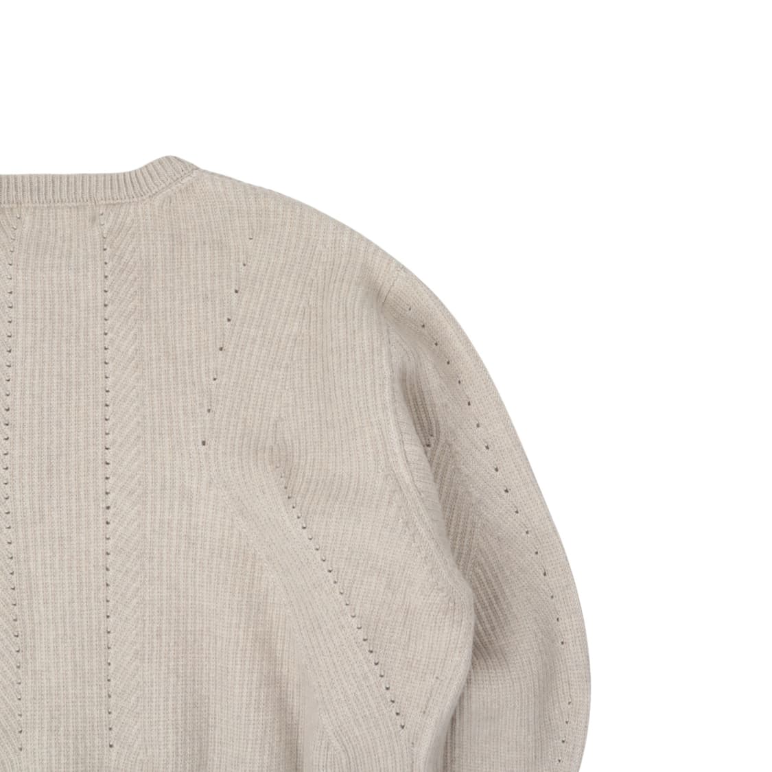 Coor 쿠어 투톤 펀칭 크루넥 니트 스웨터 상품이미지6