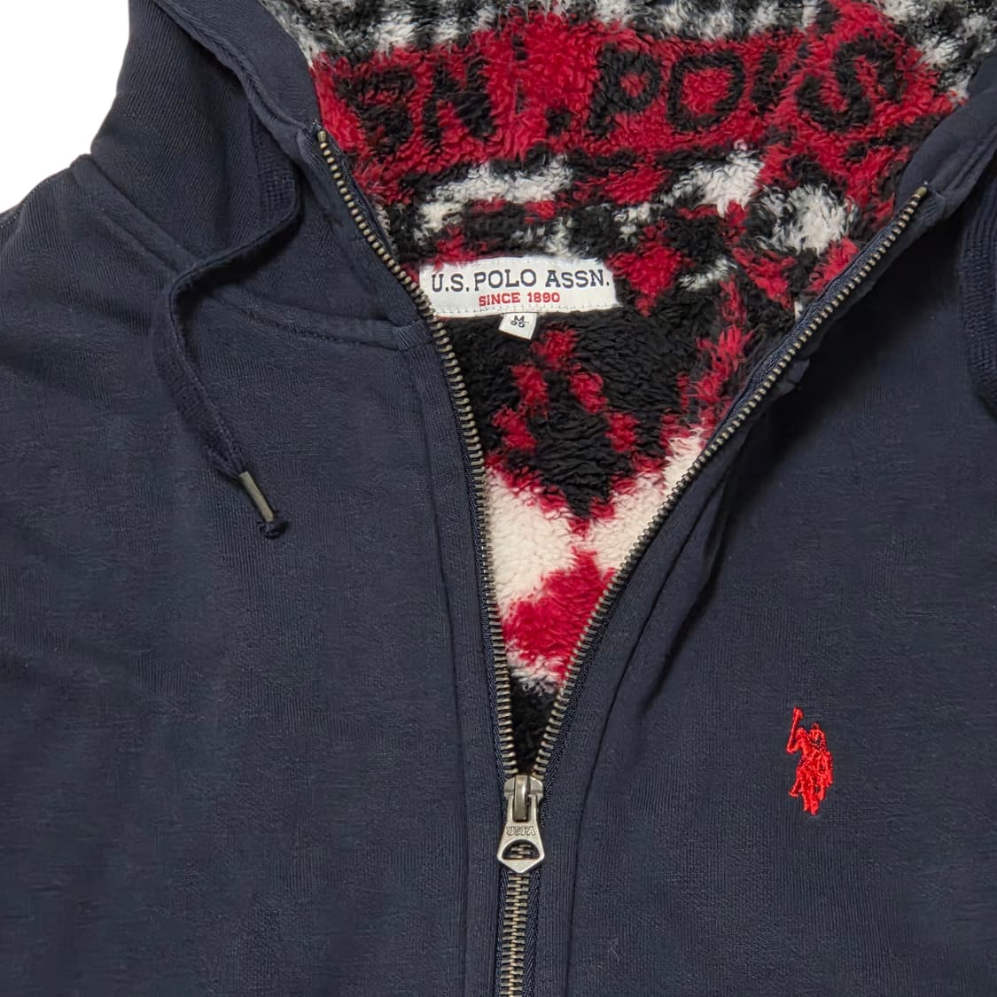 US POLO 양털 후드 집업  상품이미지2