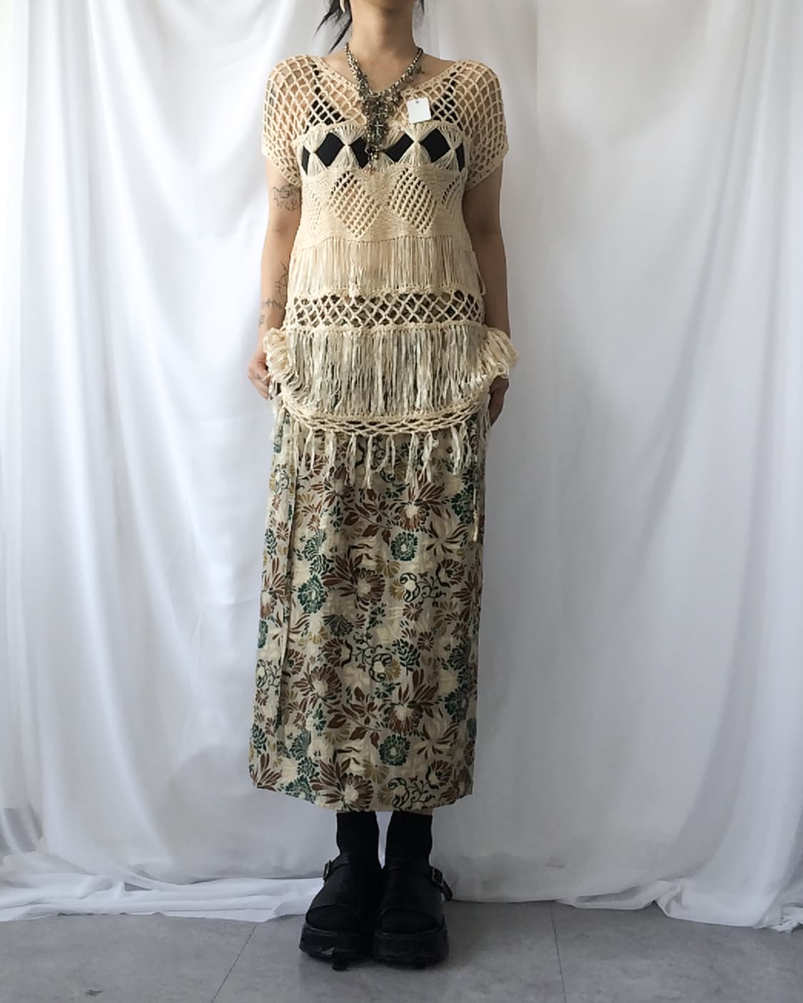 Fringe net top 상품이미지6
