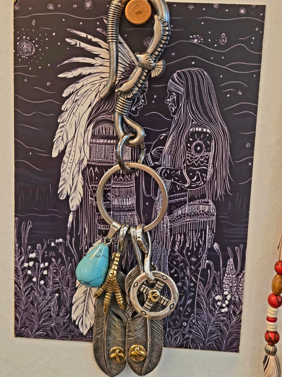 🦅🌵
Native Feather navajo Keyring 상품이미지4