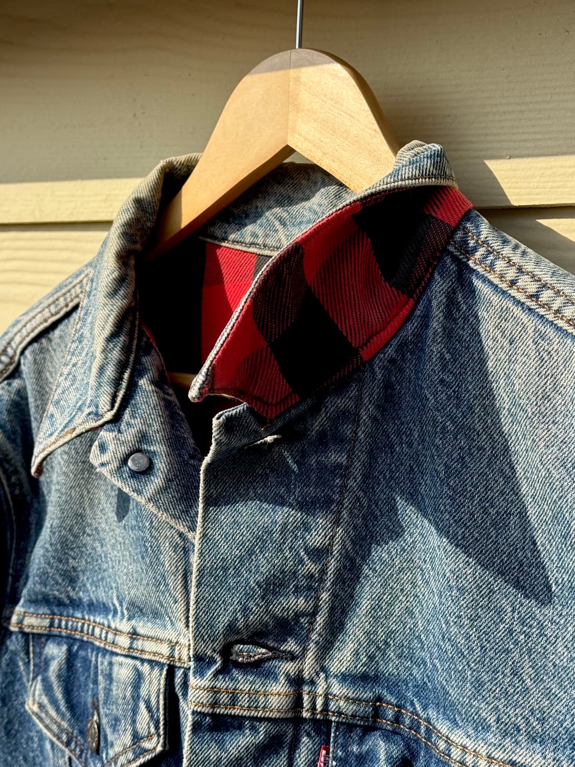 80s USA Made 리바이스 타입3 버팔로라이닝 트러커자켓 상품이미지6