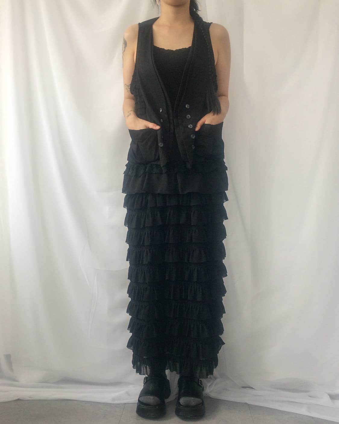 Frill layer long skirt 상품이미지5