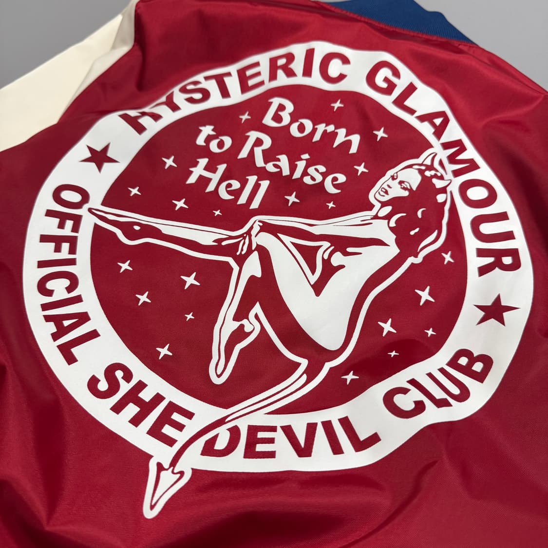 히스테릭글래머 BORN TO RAISE HELL 나일론 스타디움 자켓 상품이미지6