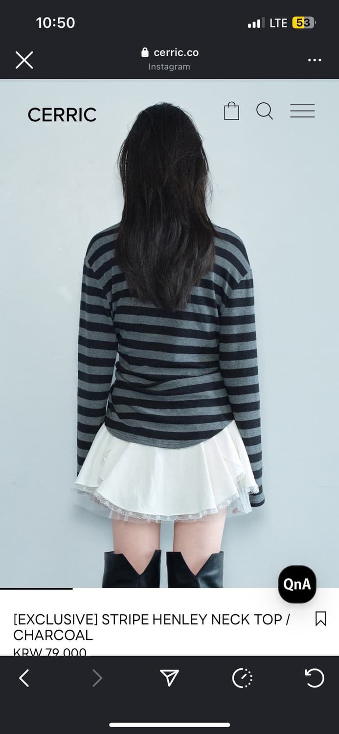 세릭cerric stripe henley top(exclusive) 상품이미지5