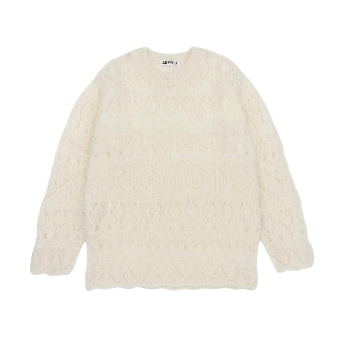 [아유서울] 알파카 스웨터 아이보리 상품이미지1