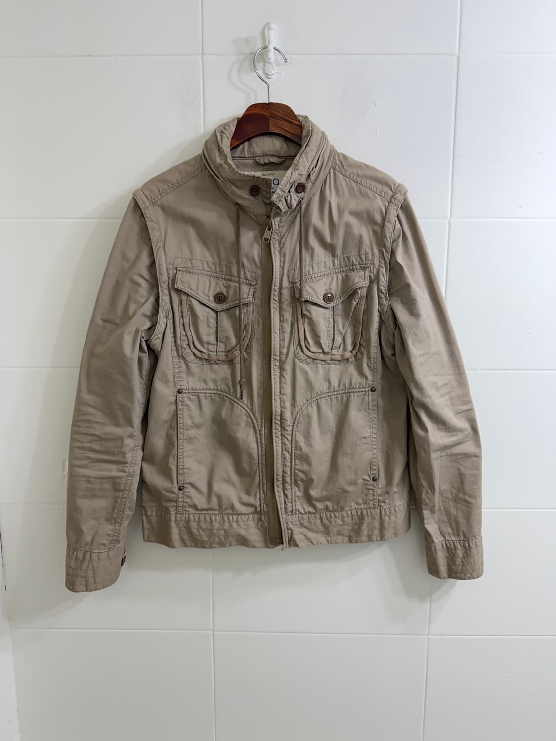 빈티지 카키 브라운 야상 자켓 그런지 모리 코디 세트 상품이미지4