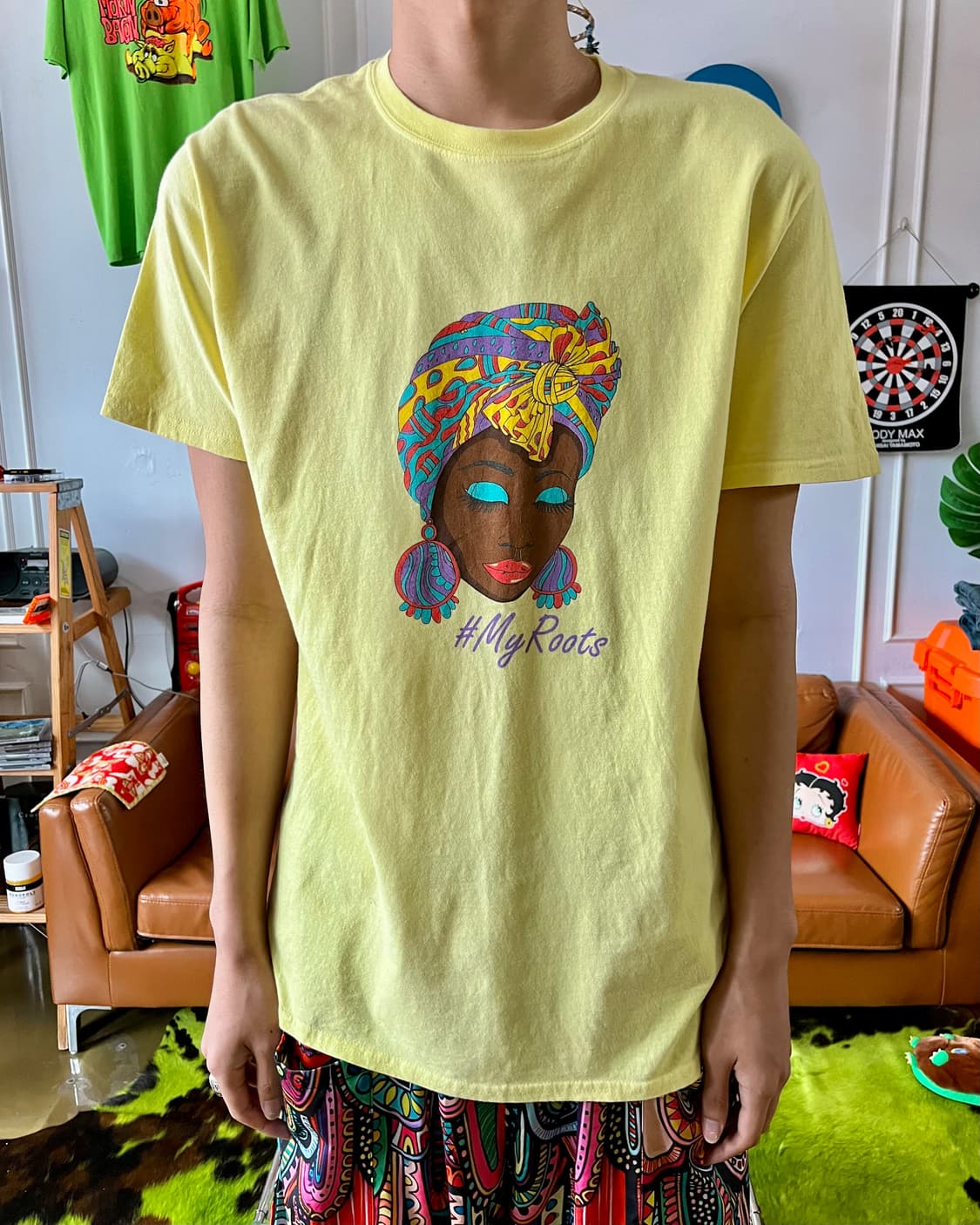 Gildan Based Vintage Printing T-Shirt 상품이미지2