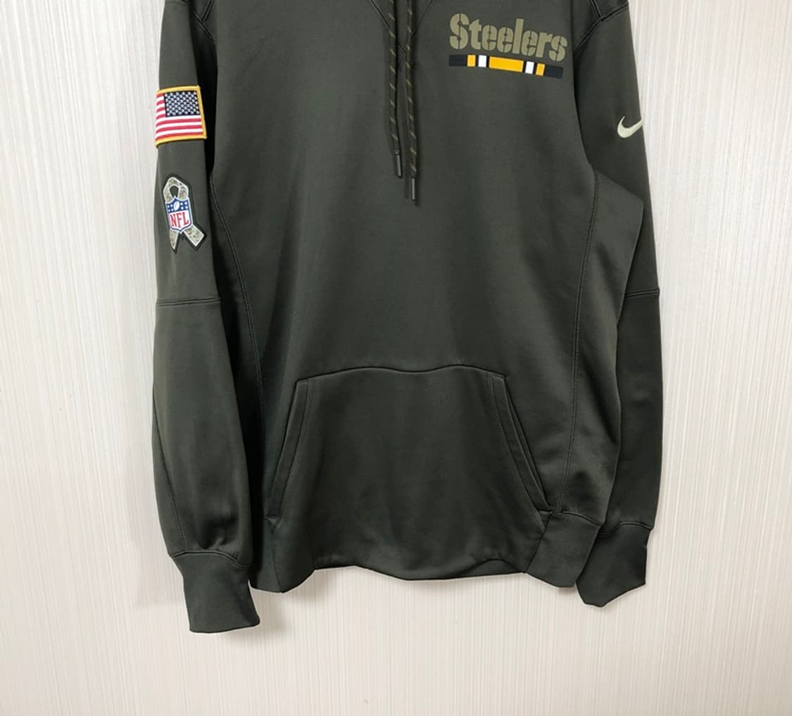 NFL 나이키 피츠버그스틸러스 어센틱 온필드 풀오버후디S(해외) 밀리터리 상품이미지3