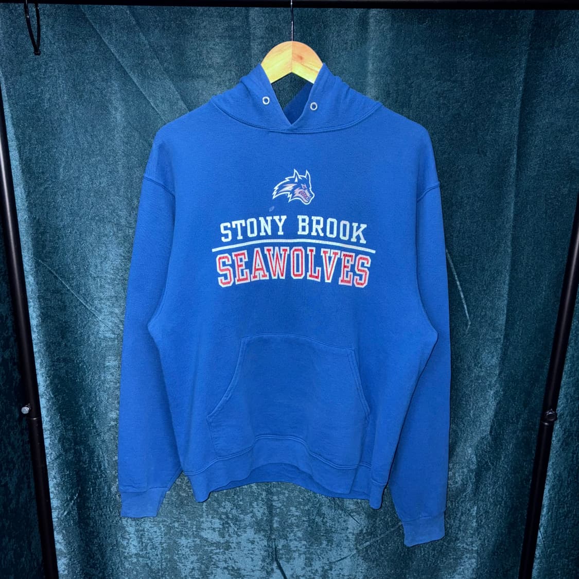 (M) 러셀 프린팅 빈티지 후드티 상품이미지1