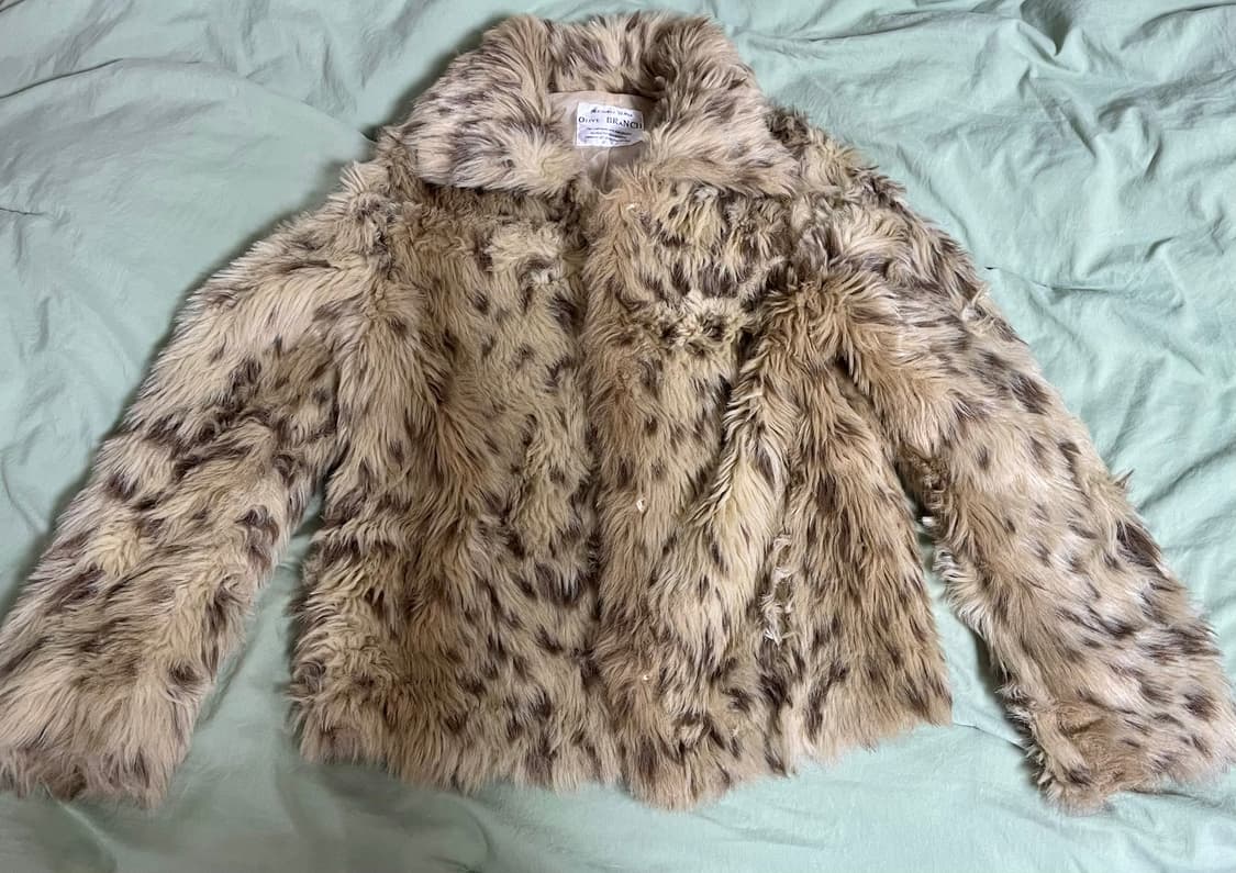 y2k 호피 퍼자켓 상품이미지2