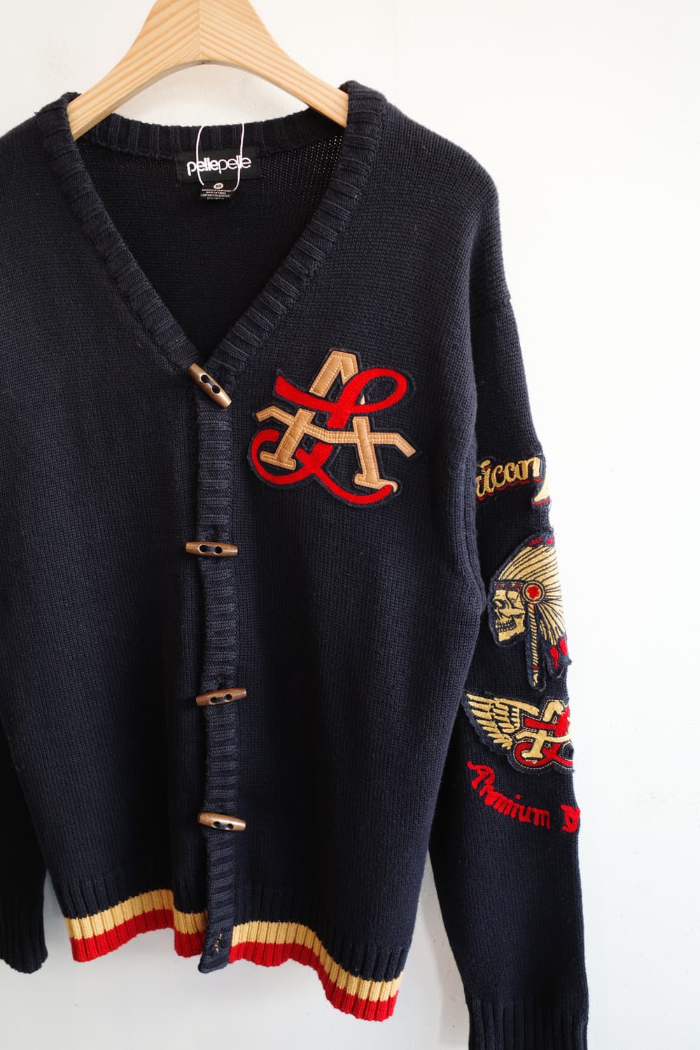 pelle pelle 펠레펠레 자수 패치 가디건 상품이미지2