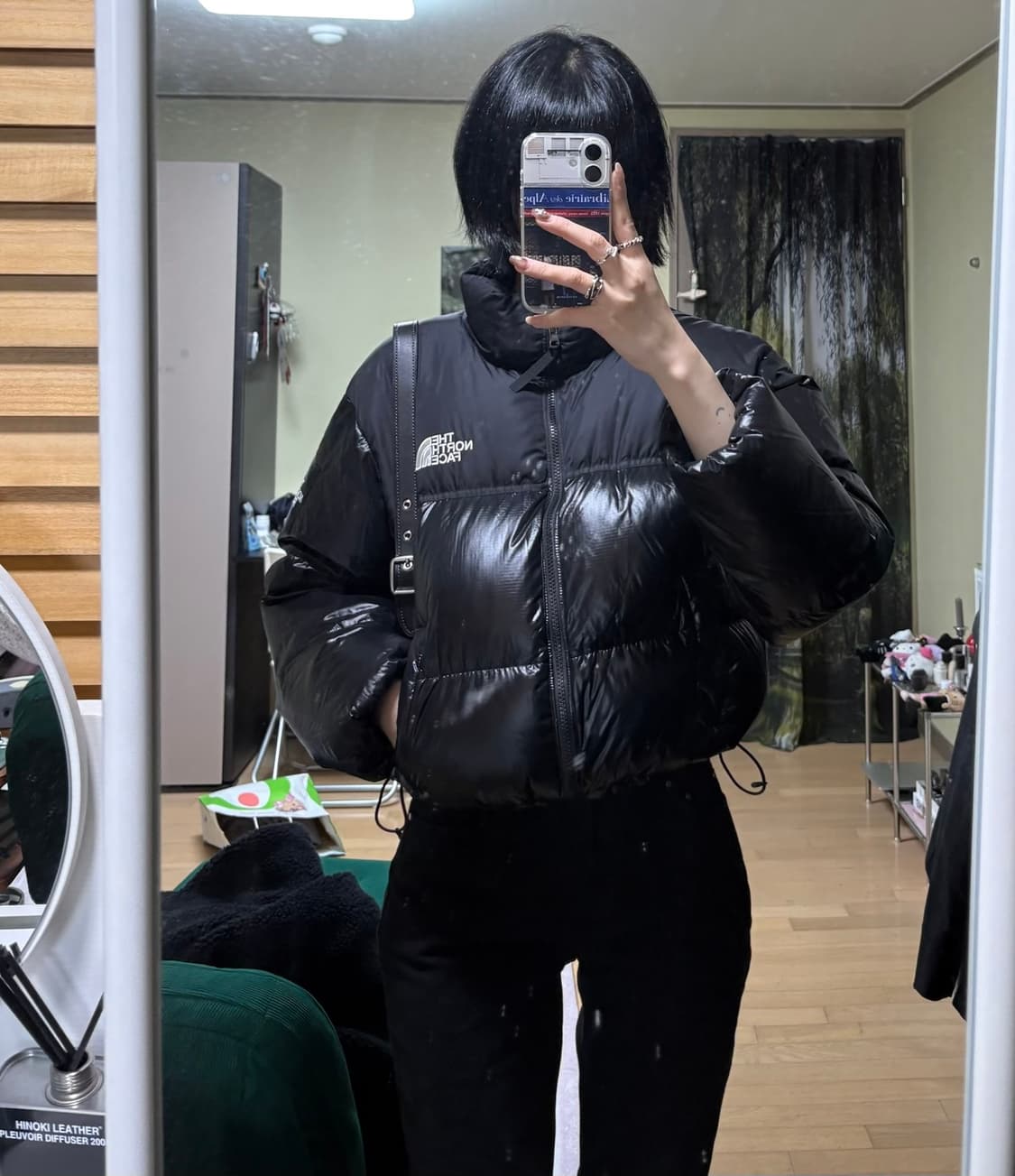 노스페이스 화이트 라벨 노벨티 눕시 다운 자켓 SP 리얼 블랙 상품이미지4