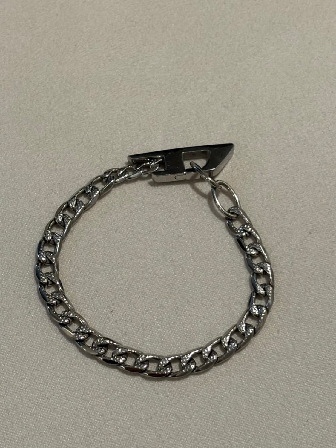 디젤 팔찌 체인 D로고 실버 DX1496040 상품이미지2