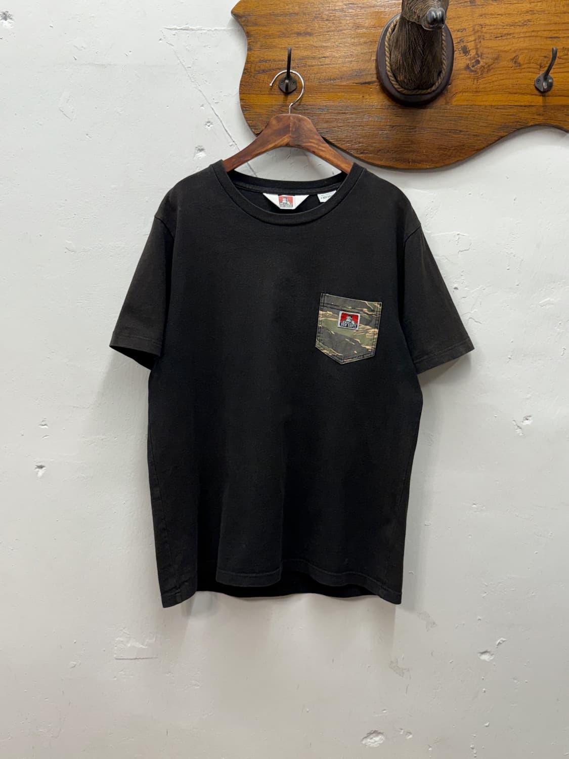 BEN DAVIS Camo Pocket Cotton T-Shirt 상품이미지1