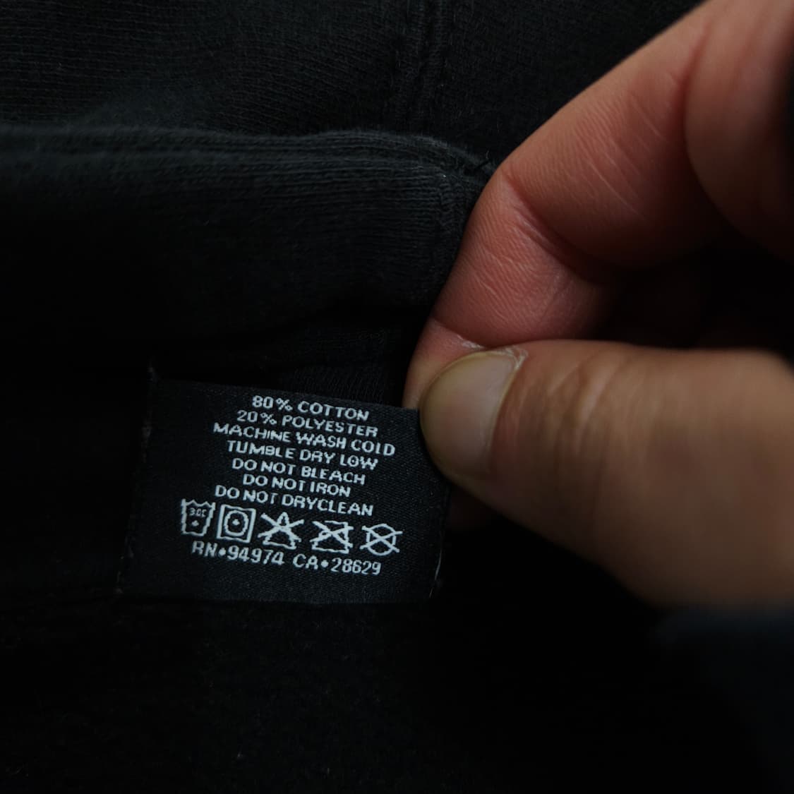 스투시 베이직 후드 집업 S 블랙 상품이미지6