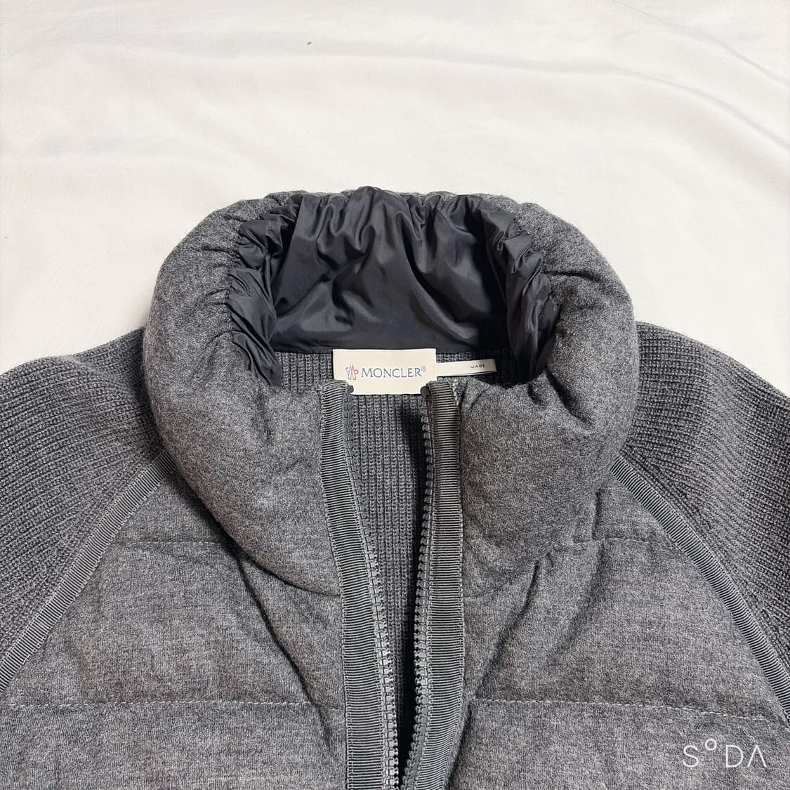 몽클레어 남성 니트 패딩 자켓 그레이 M 상품이미지3