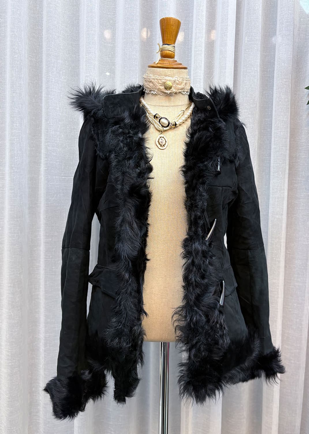 떡코 후드 무스탕 상품이미지1