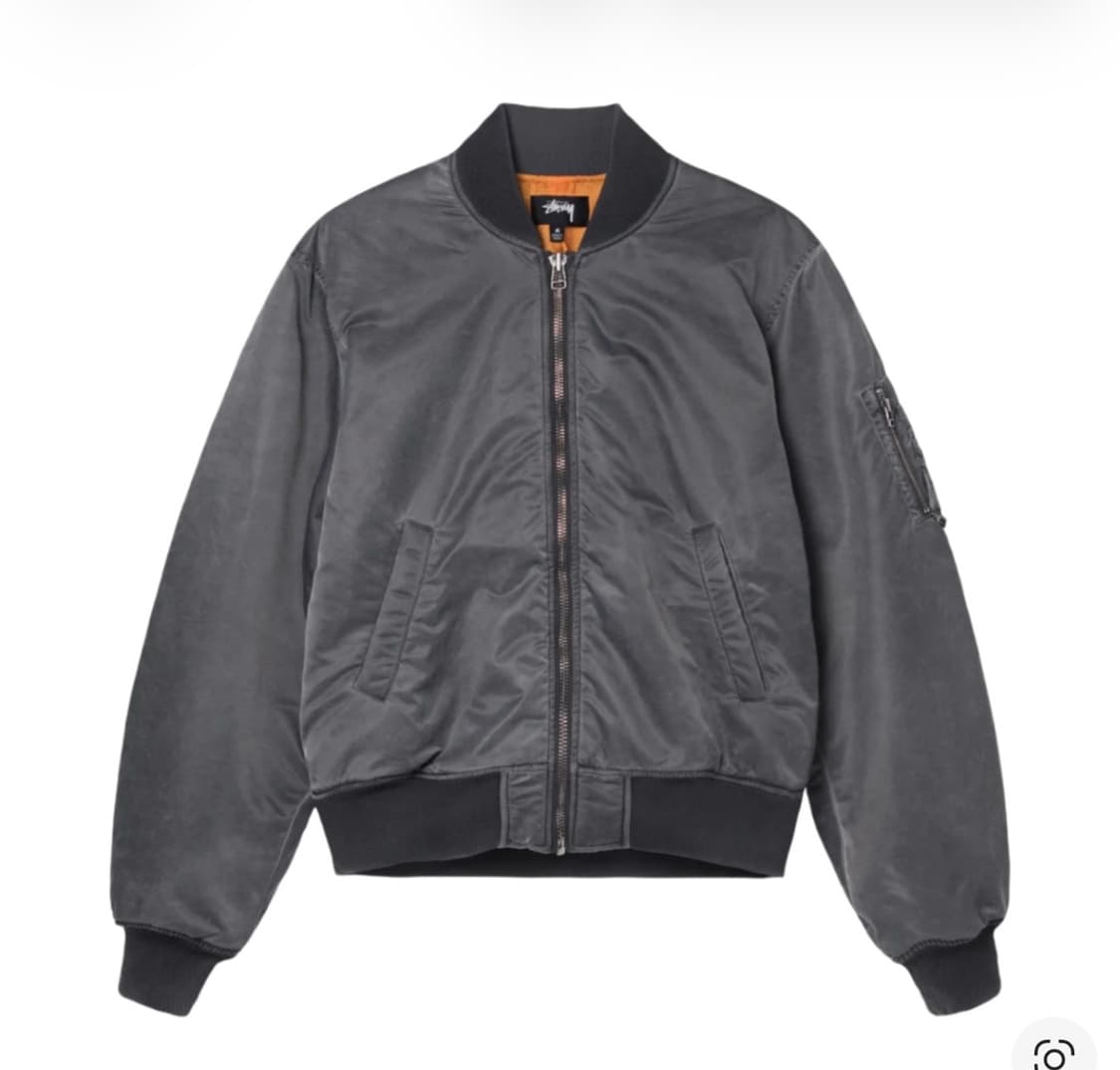 스투시 다이드 봄버 자켓 차콜 L 상품이미지1
