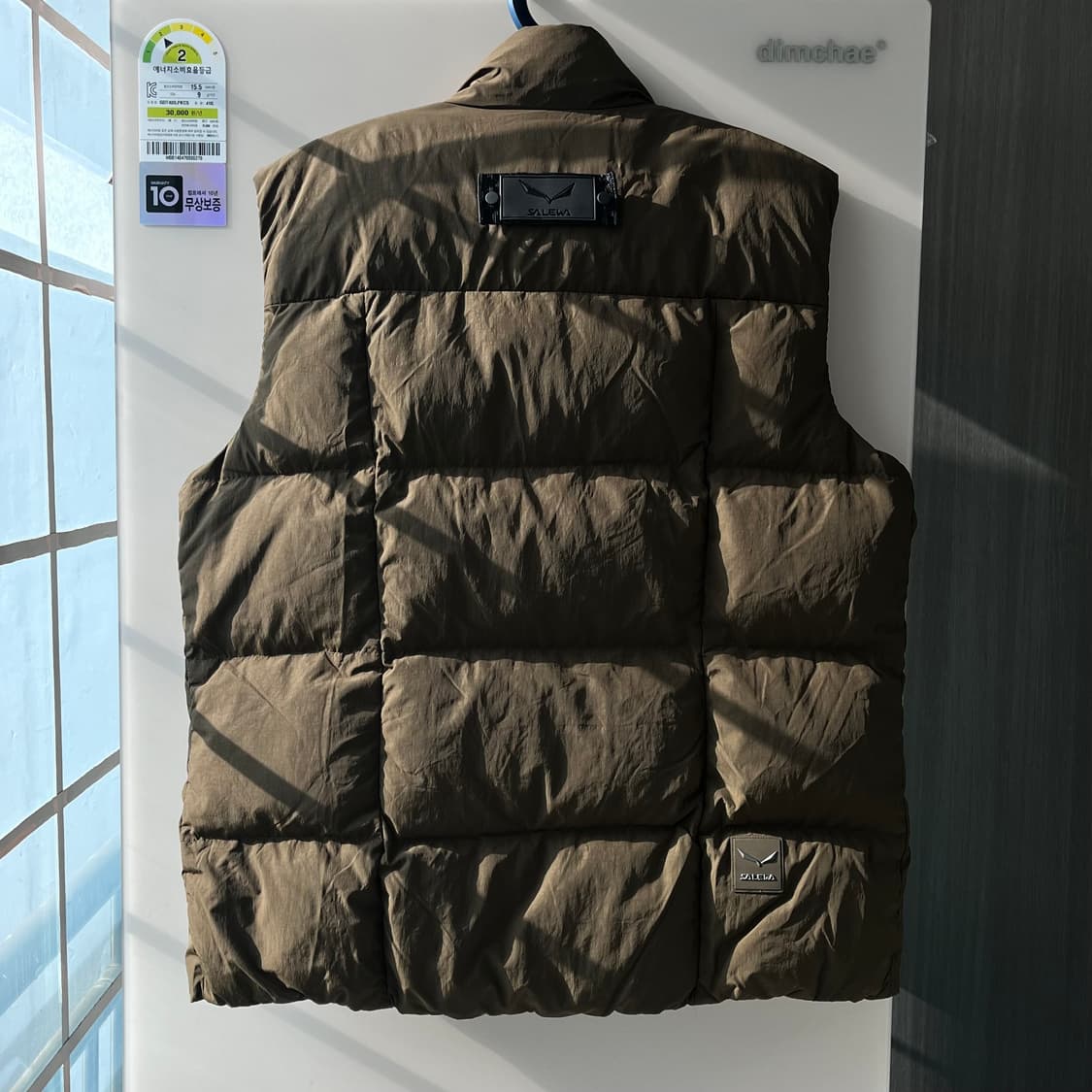 SALEWA 덕다운 베스트 XL 카키브라운 상품이미지4