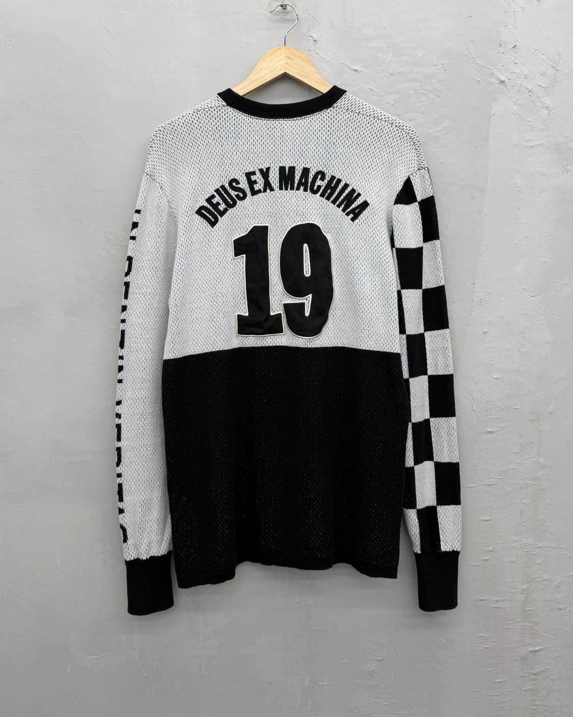 DEUS EX MACHINA 체커보드 레이싱 코튼 니트 상품이미지8
