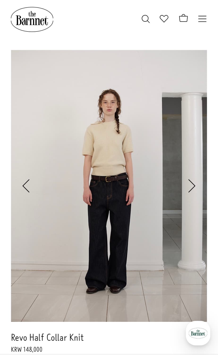 The barnnet Revo Half Collar Knit 상품이미지4