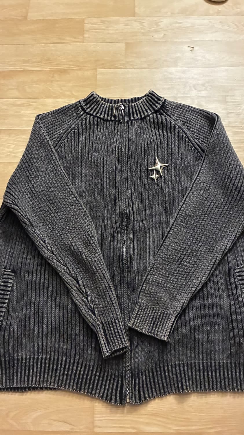 회색 별 니트 상품이미지2