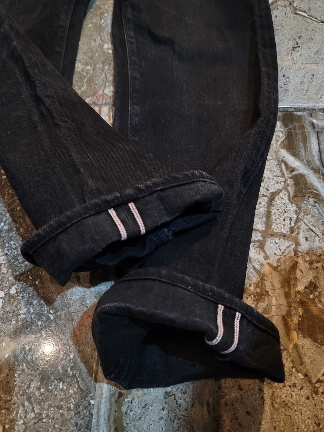 리얼맥코이 흑청 셀비지 데님팬츠  상품이미지5