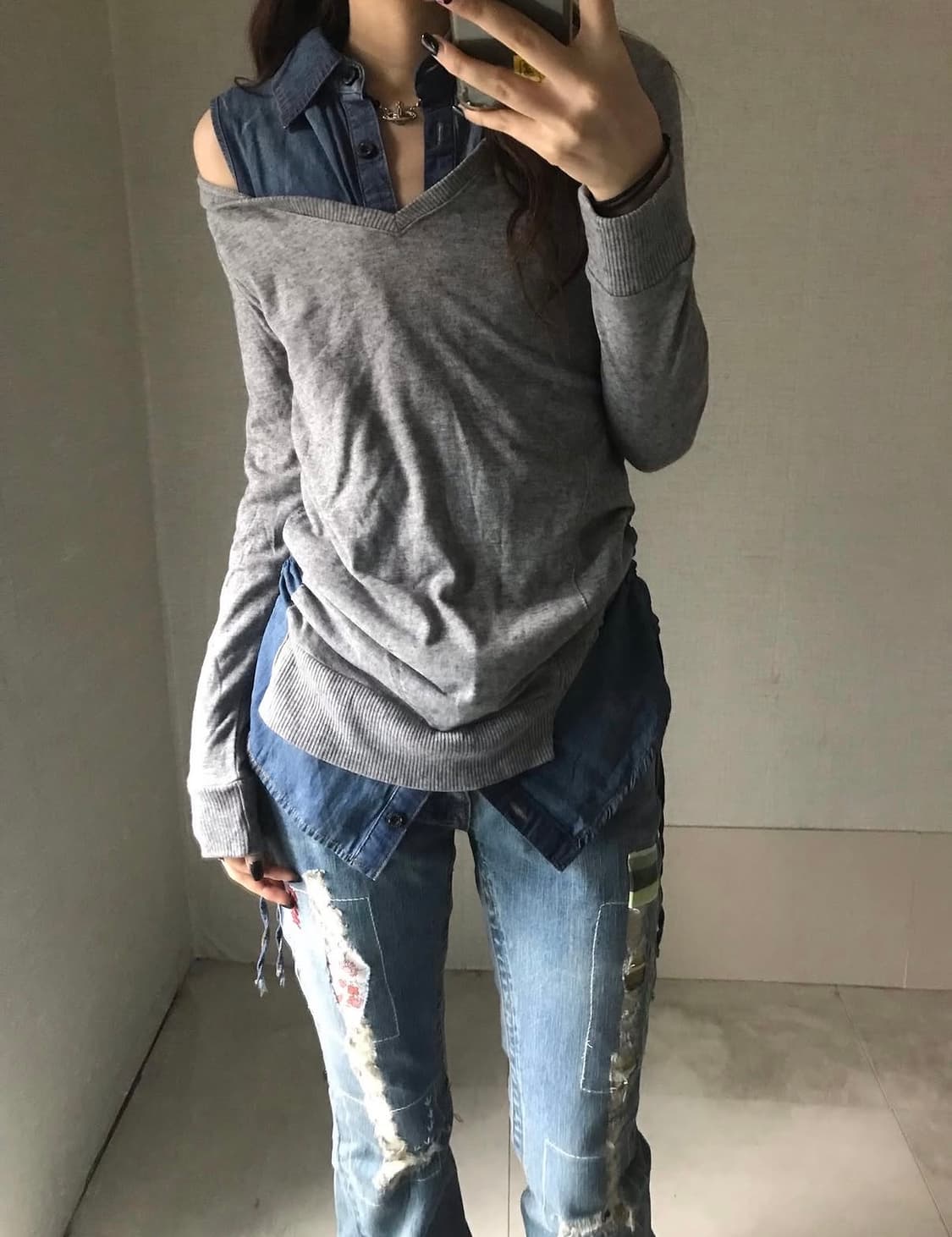 빈티지 리바이스 셔츠 니트 상품이미지2