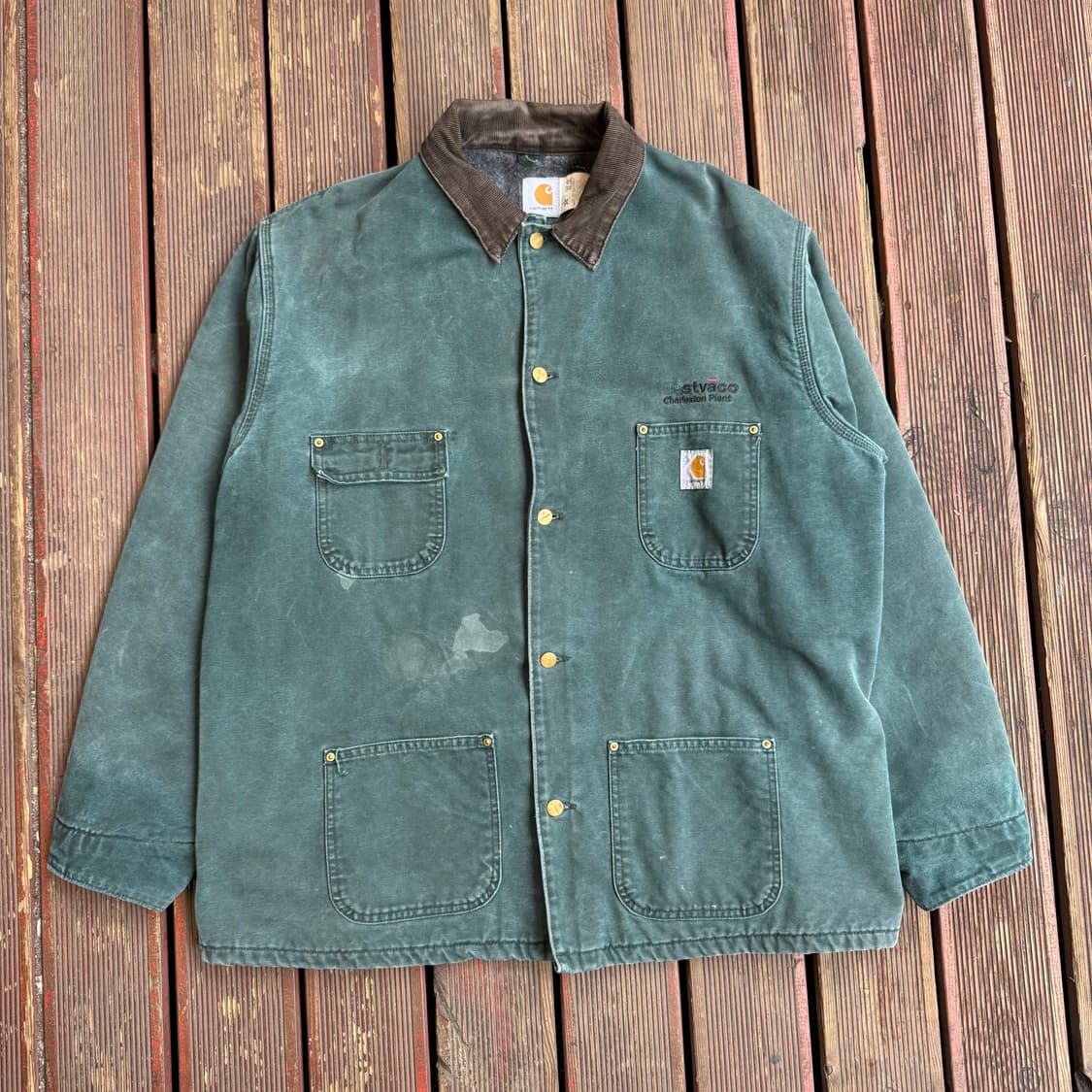 칼하트 그린 초어자켓 상품이미지1