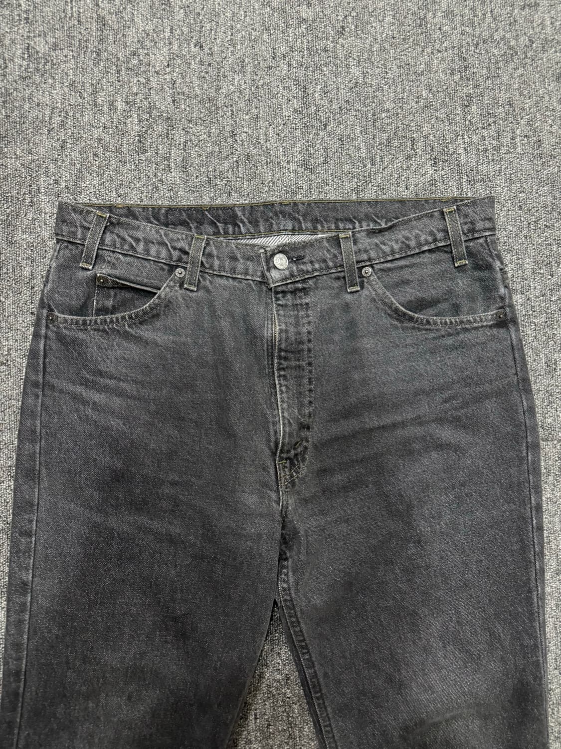  90‘ 517 리바이스 빈티지 블랙 워시드 부츠컷 데님 상품이미지3