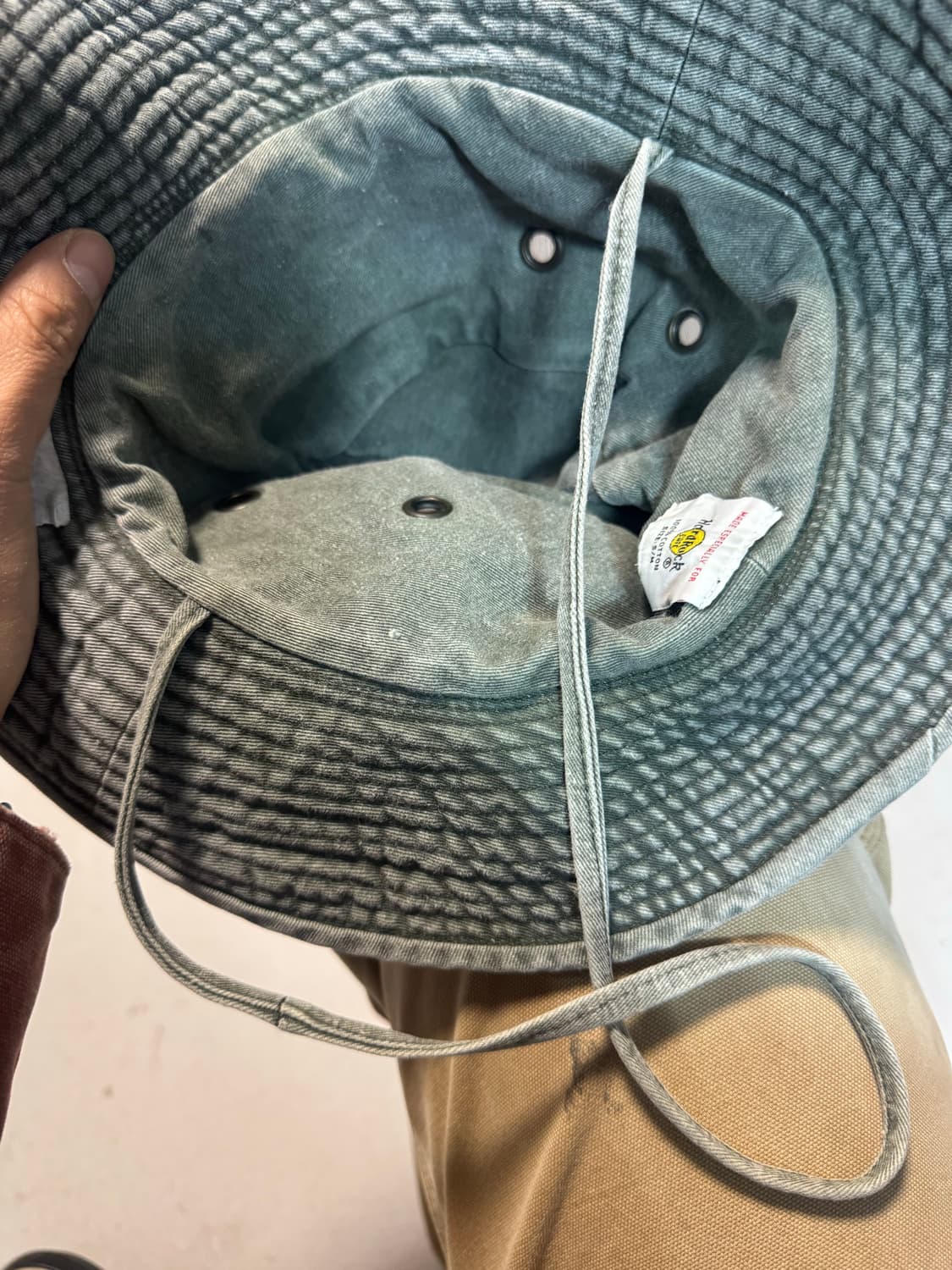 하드락카페 빈티지 워싱 버킷햇 상품이미지3