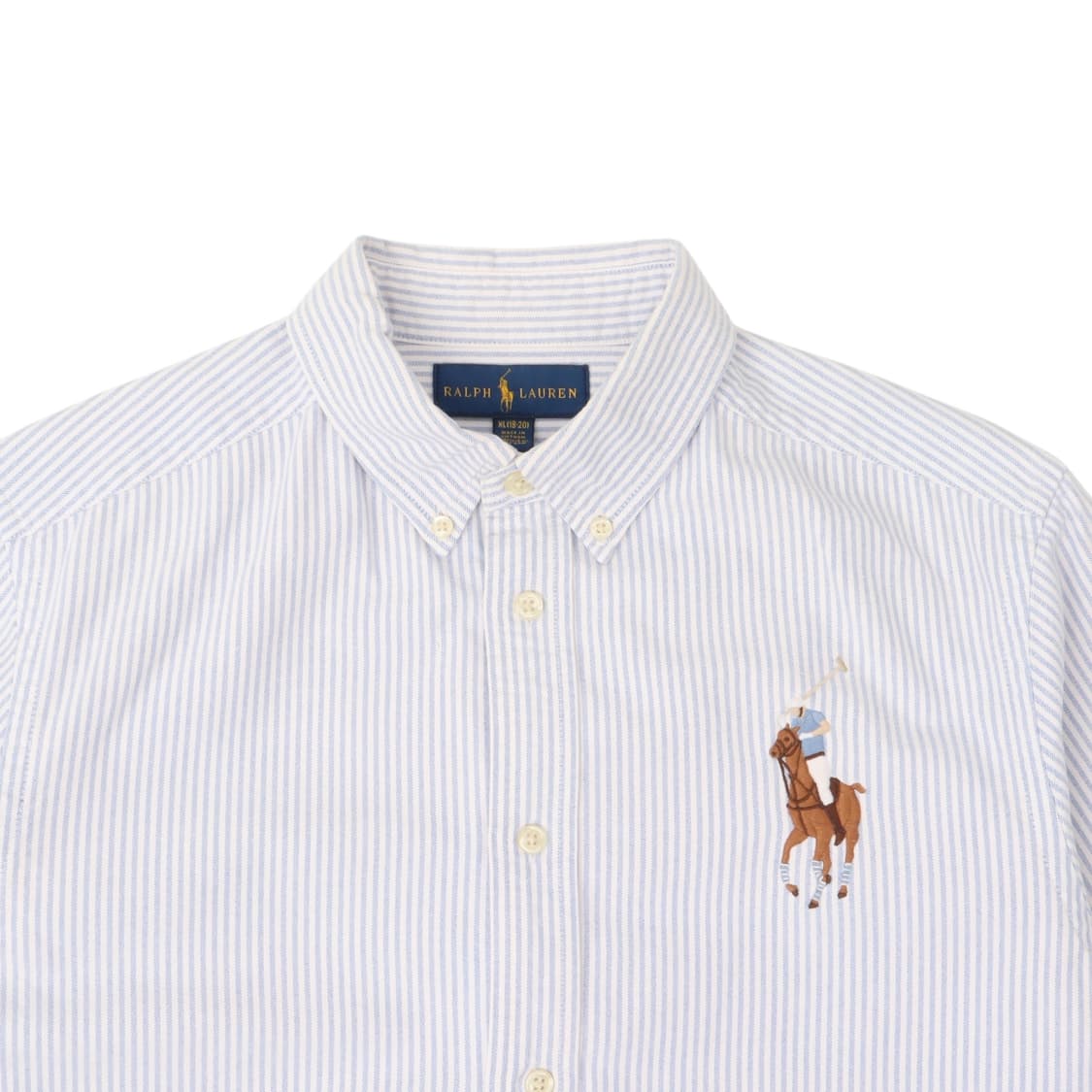 폴로 랄프로렌 옥스포드 빅포니 블루 스트라이프 셔츠 상품이미지2