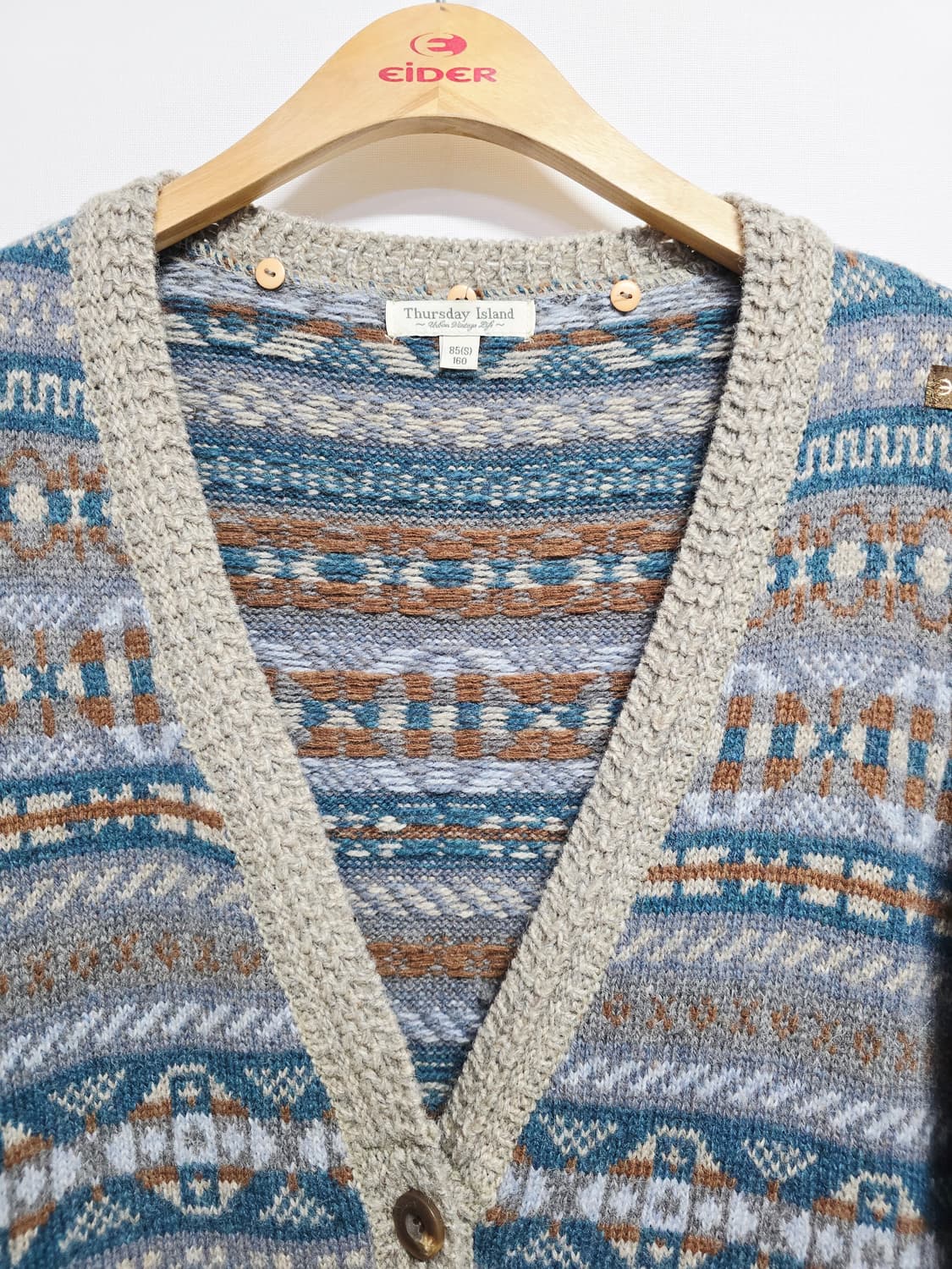 thursdayisland 패턴 롱 가디건 상품이미지2