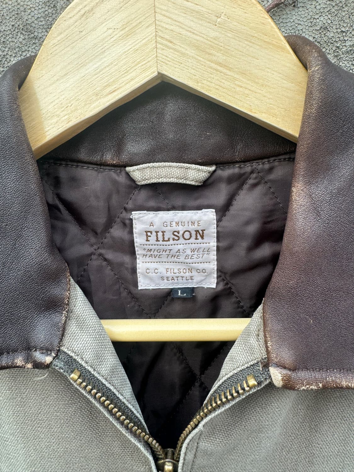 필슨 빈티지 디트로이트 산타페 데미지 워크 자켓 상품이미지7