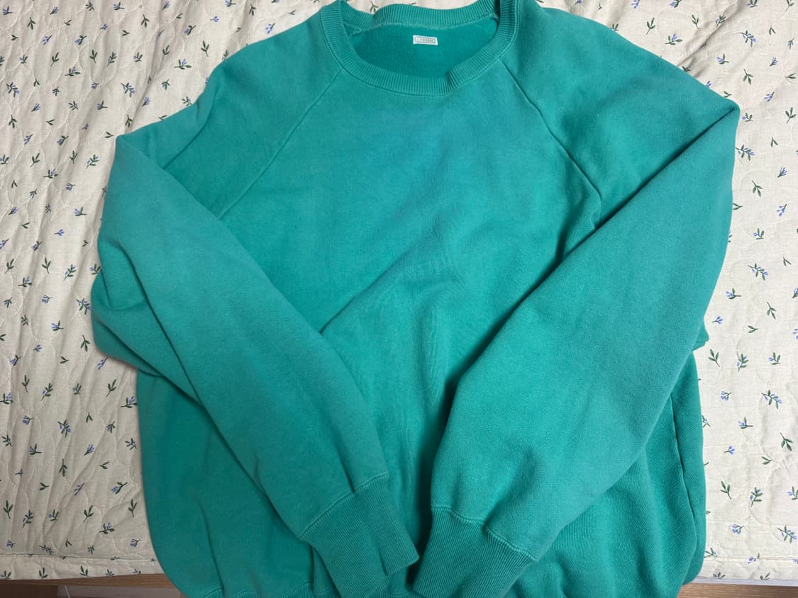 [5] 아프레쎄 빈티지 스웻트셔츠 그린 상품이미지1