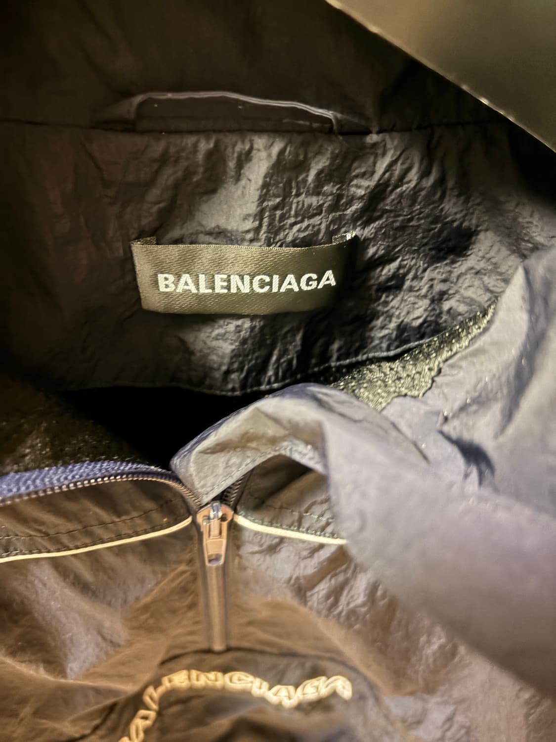 18ss 발렌시아가 아노락 네이비 44 상품이미지3