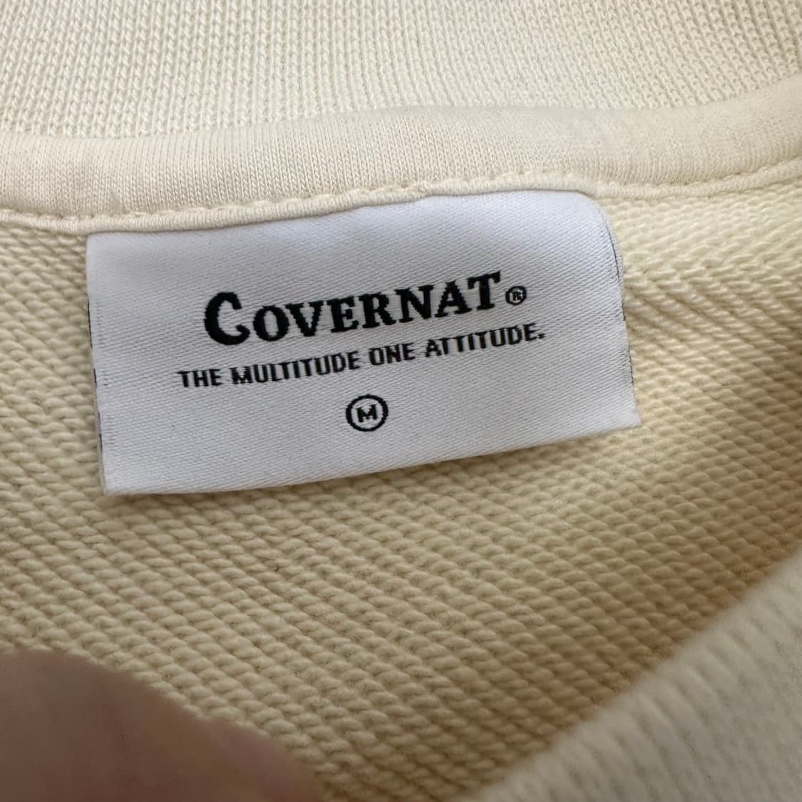 커버낫 맨투맨 아이보리 M 상품이미지4