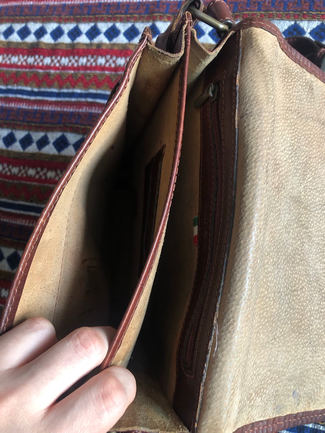 빈티지 이탈리아 레더 크로스백 상품이미지5