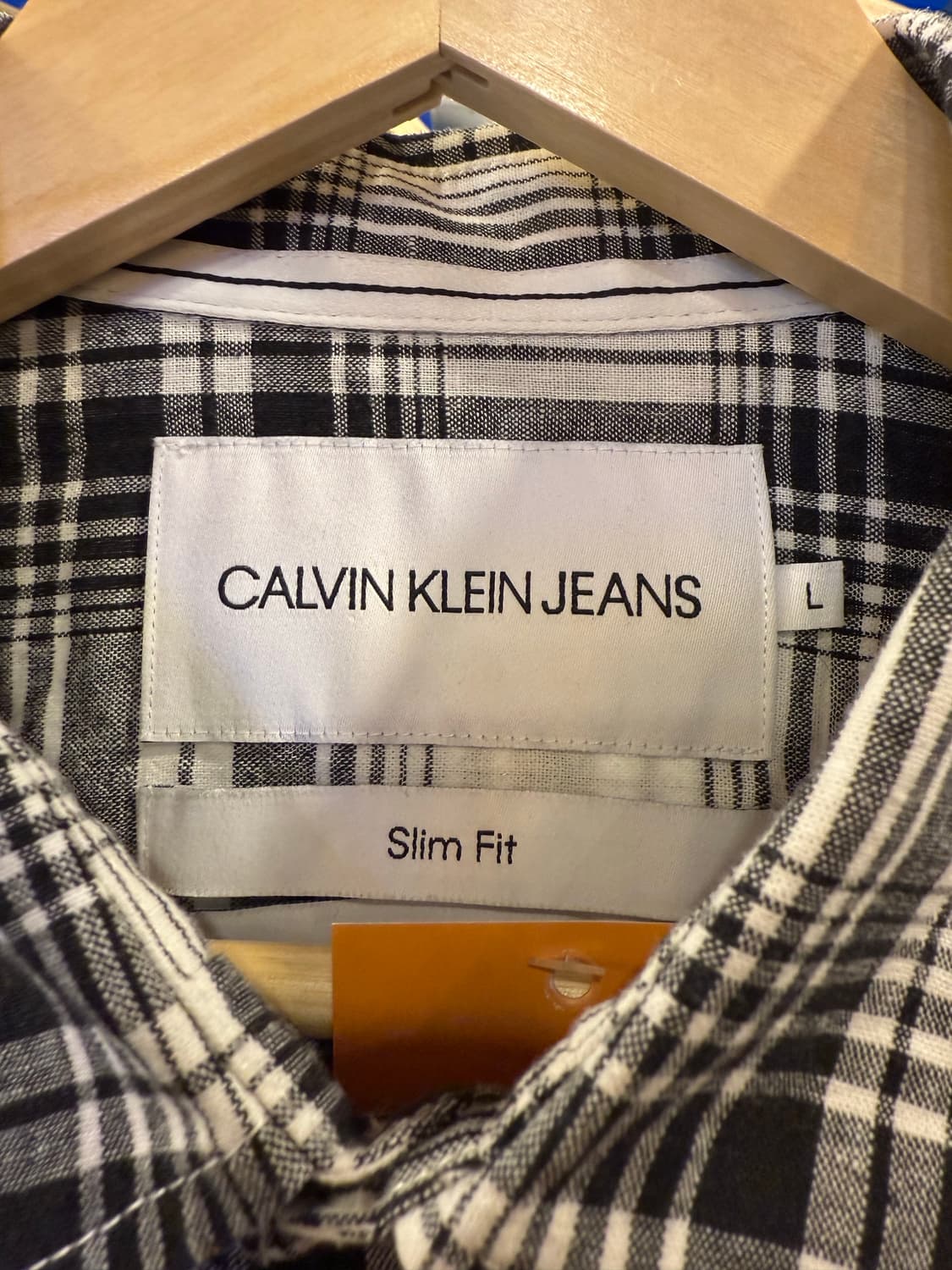 캘빈클라인 블랙 체크셔츠 상품이미지2