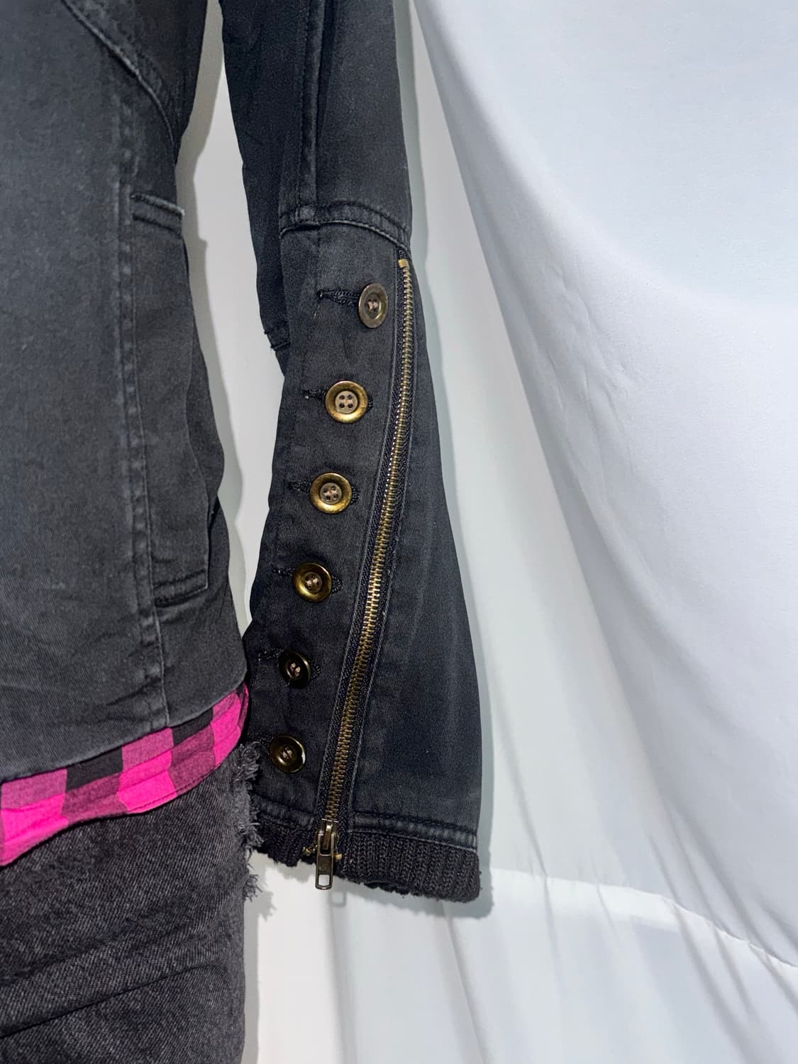 캐캐체 아무깔 블랙 핑크체크 키치 와투케 코디세트  상품이미지6