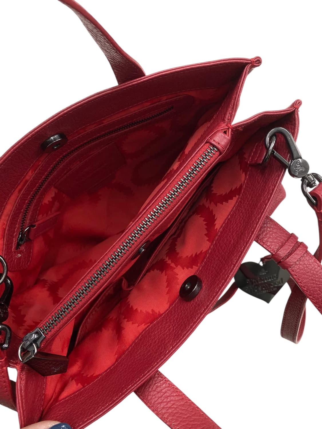 비비안웨스트우드 orb 레드레더백 2way 상품이미지3