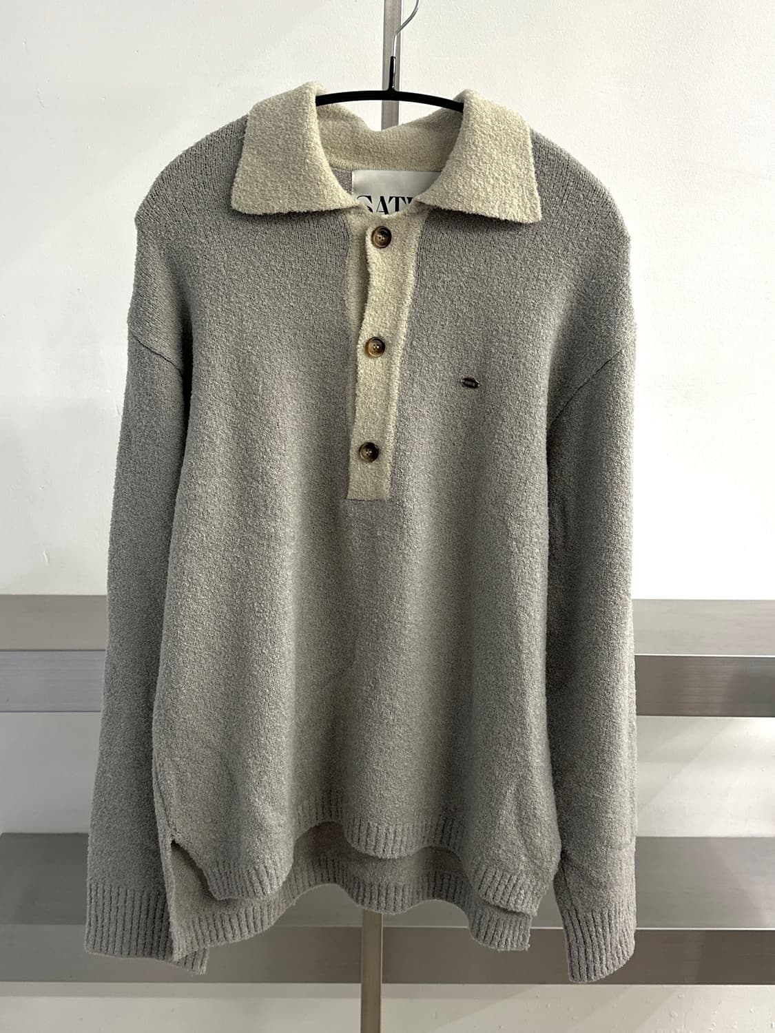 세터 나폴리 울 부클 폴로 니트 상품이미지2