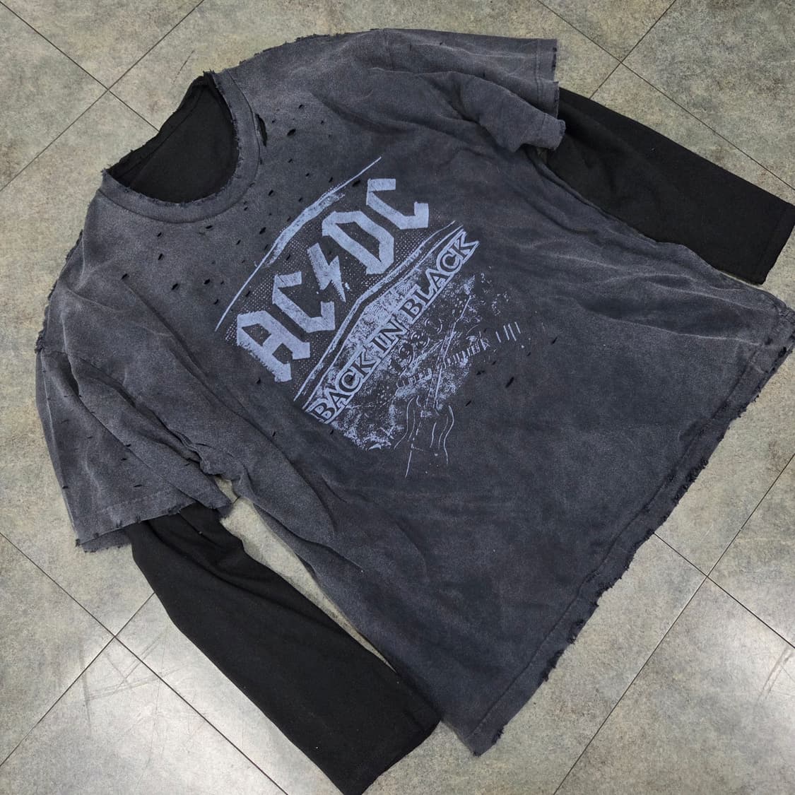 빈티지 긴팔레이어드 티셔츠 상품이미지2